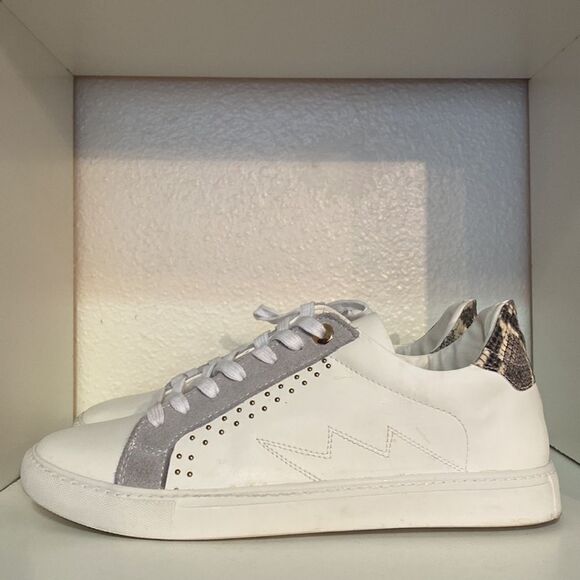 Steve Madden Bianka Sneakers Womens 10M White Studded Streetwear Minimalist - Picture 2 of 14